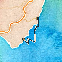 Track from Los Escullos to Carboneras