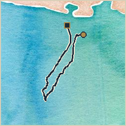 Track from Cala Cerrada to Cala Cerrada