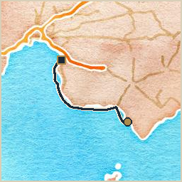 Track from Playa des Carbo to S'Arenal