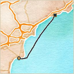 Track from Santa Pola to Villa Joyosa