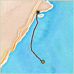 Track from Columbrete Grande to Sant Carles de la Ràpita